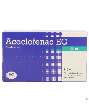 Aceclofenac eg 100mg comp pell  60x100mg