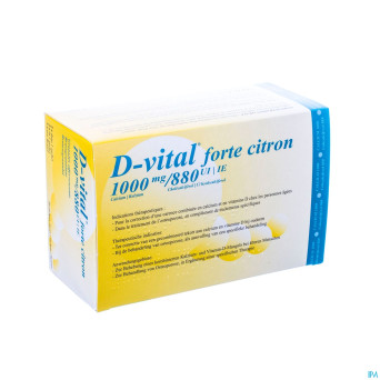 D-vital forte citron 1000mg/880ui efferv. sach 30