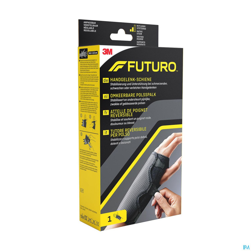 Futuro attelle poignet reversible ajustable noir 1