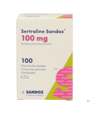 Sertraline sandoz 100mg pot comp 100 imv