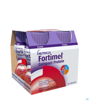 Fortimel compact protein fruits rouges    4x125ml