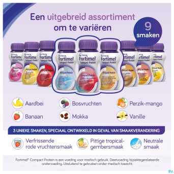 Fortimel compact protein fruits rouges    4x125ml