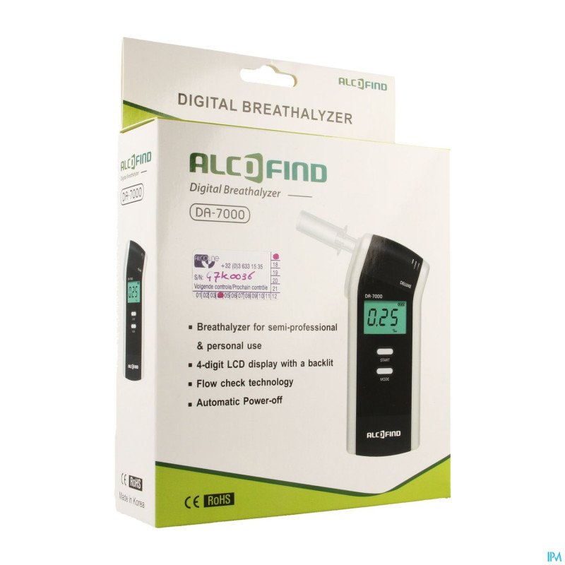 Alcofind da7000 ethylotest