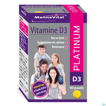 Mannavita vitamine d3 platinum    caps 90