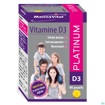 Mannavita vitamine d3 platinum    caps 90
