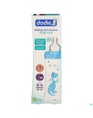 Dodie biberon sensation+ garcon    330ml