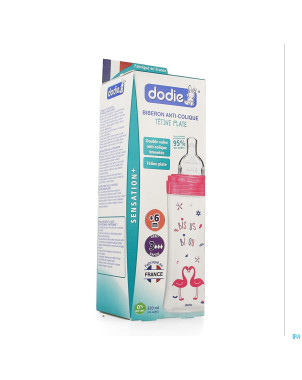Dodie biberon sensation+ fush fille    330ml