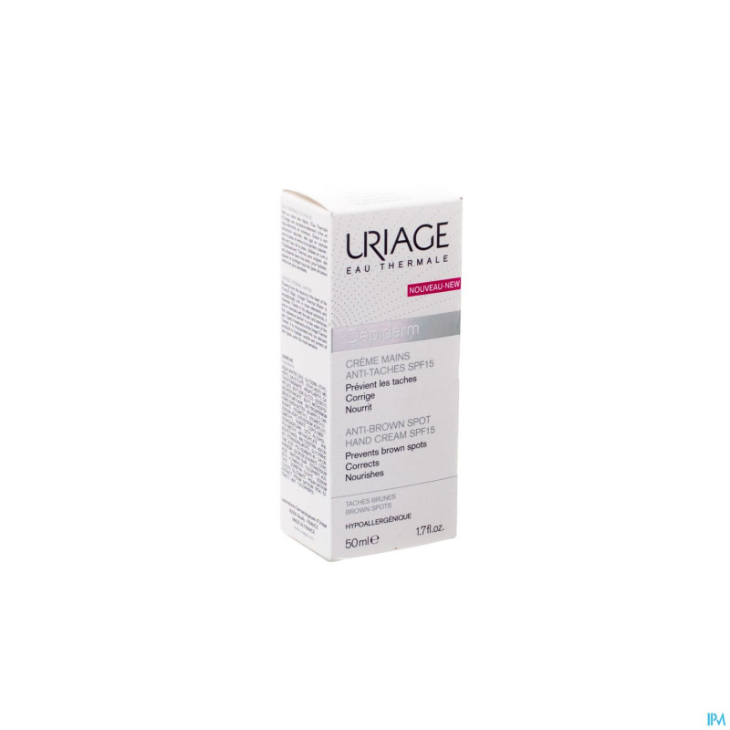 Uriage depiderm cx creme mains a/taches ip15  50ml