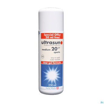 Ultrasun sports gel ip20    200ml+50ml promo