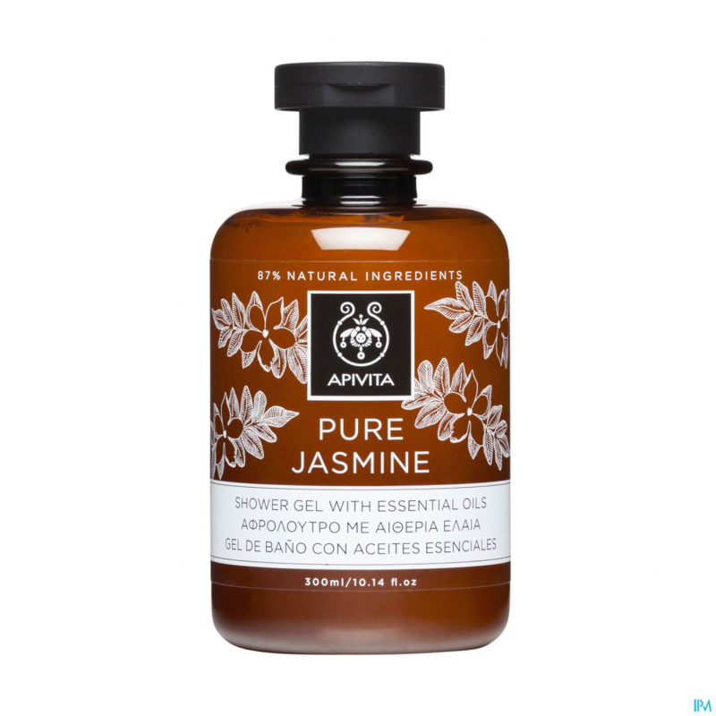 Apivita gel douche pure jasmine    300ml