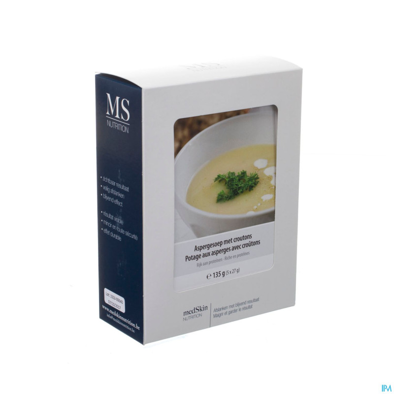 Medskin potage asperges croutons sach 5