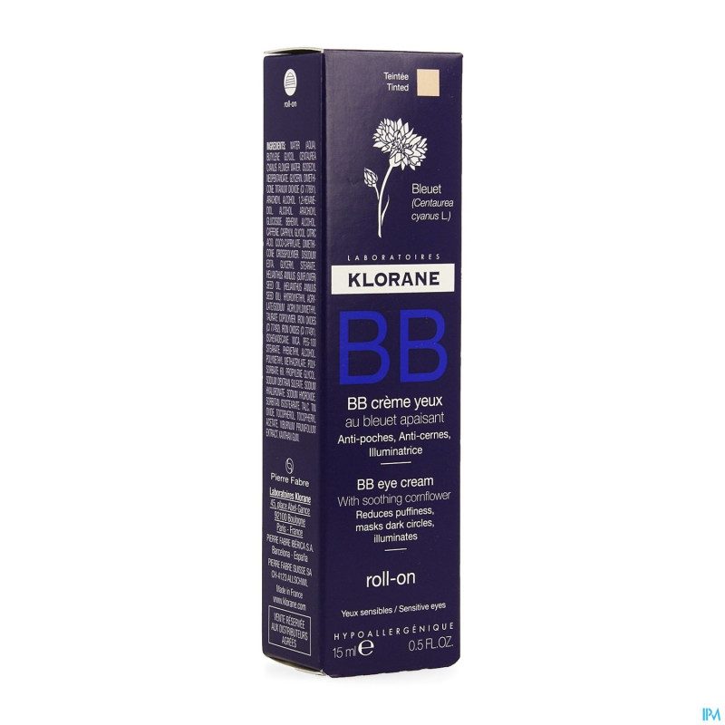 Klorane visage bleuet soin contour yeux defat.15ml