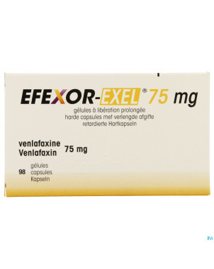 Efexor exel  75mg lib prol. caps dur 98x 75mg pip