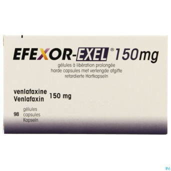 Efexor exel 150mg lib prol.caps  98x150mg pip