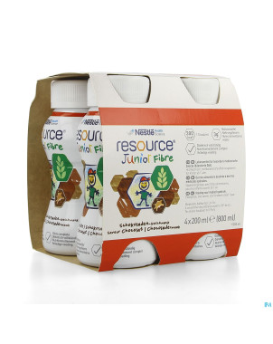 Resource junior fibre chocolat    4x200ml