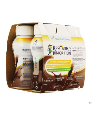 Resource junior fibre chocolat    4x200ml