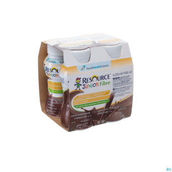 Resource junior fibre chocolat    4x200ml