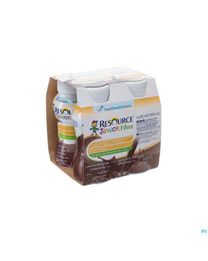 Resource junior fibre chocolat    4x200ml