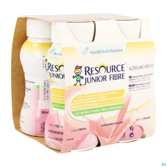 Resource junior fibre fraise    4x200ml