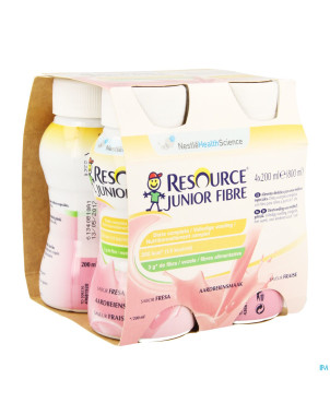 Resource junior fibre fraise    4x200ml