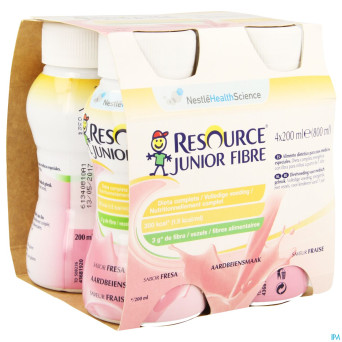 Resource junior fibre fraise    4x200ml