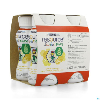 Resource junior fibre vanille    4x200ml