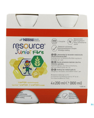 Resource junior fibre vanille    4x200ml