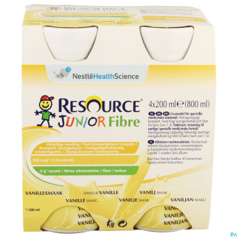 Resource junior fibre vanille    4x200ml