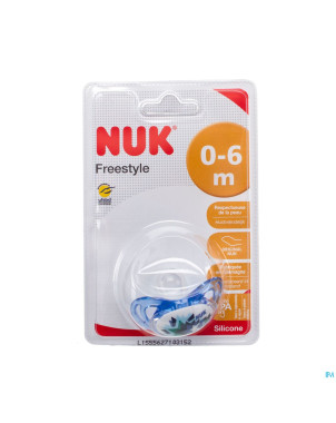 Nuk sucette freestyle etoile bleu 0-6m