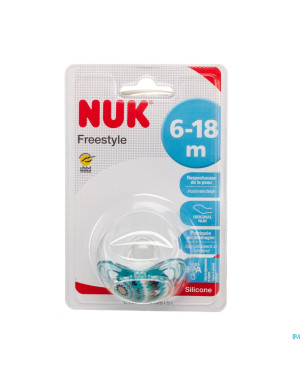 Nuk sucette freestyle bleu 6-18m