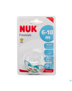 Nuk sucette freestyle coeurs 6-18m