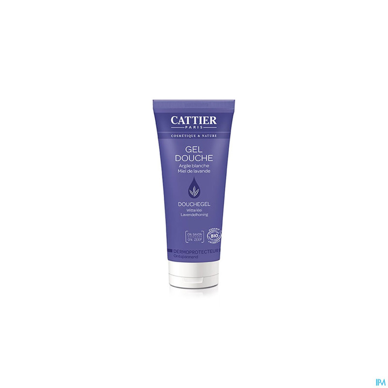 Cattier gel douche argile blanche dermoprot. 200ml