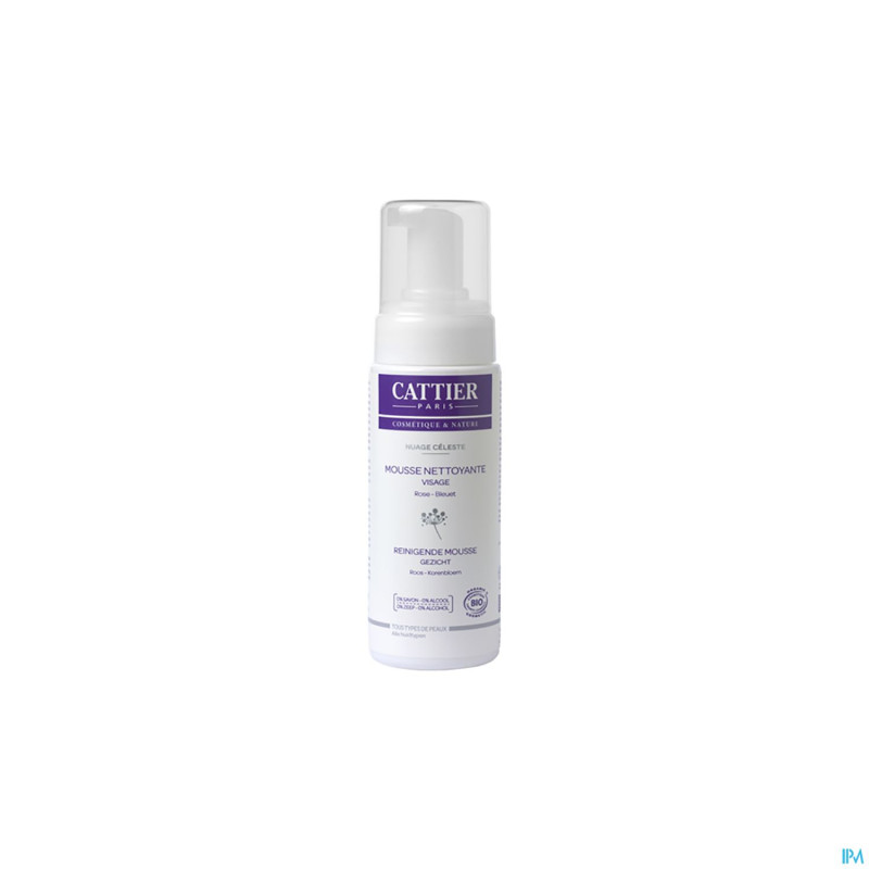 Cattier nuage celeste mousse nettoy. visage  150ml