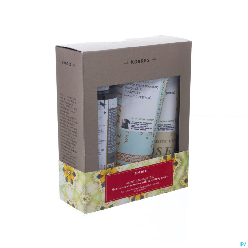 Korres kg gift set mediterranean trio