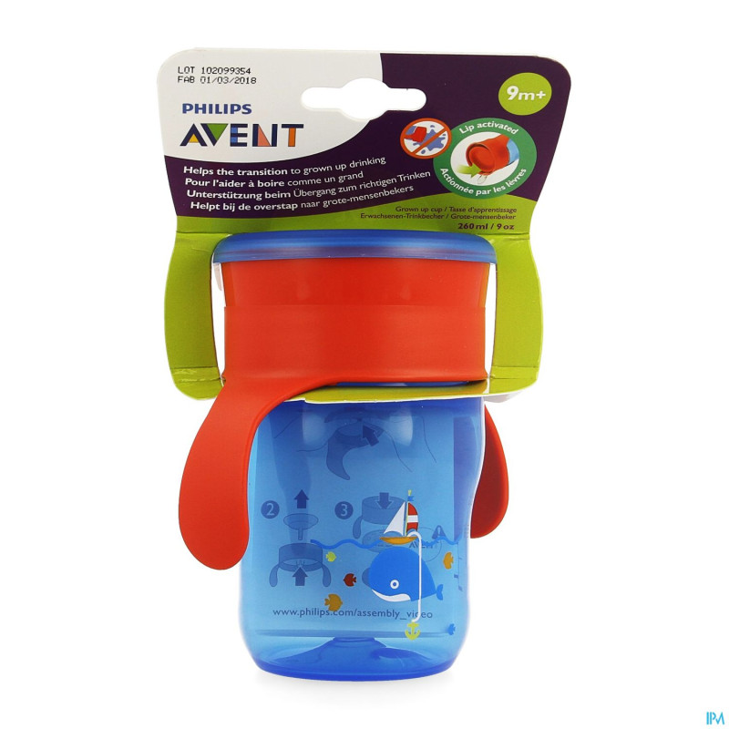 Philips avent grow-up cup rose bleu    260ml