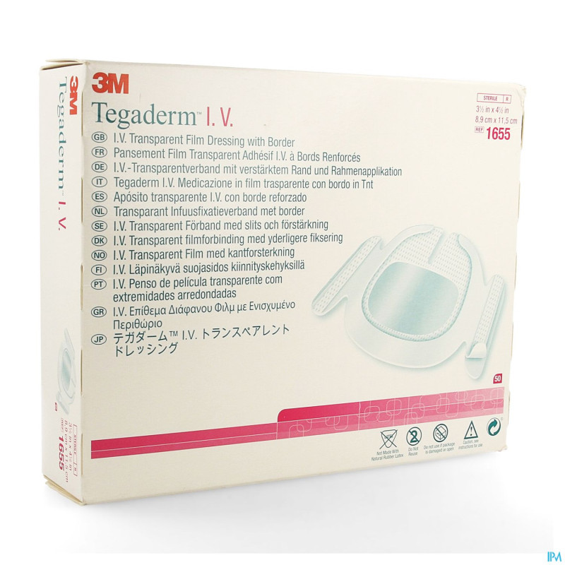 Tegaderm iv dressing    8,5x11,5cm  50 1655