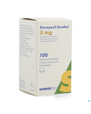 Donepezil sandoz  5mg comp pell 100
