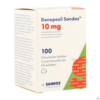 Donepezil sandoz 10mg comp pell 100