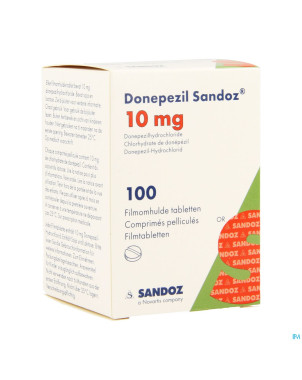 Donepezil sandoz 10mg comp pell 100