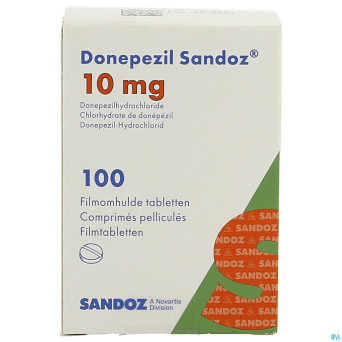 Donepezil sandoz 10mg comp pell 100