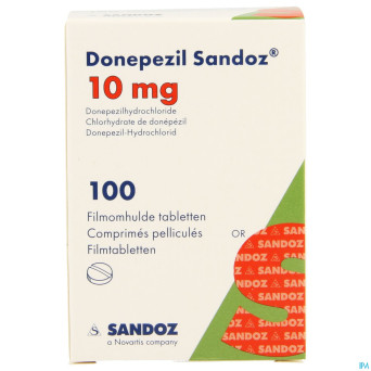 Donepezil sandoz 10mg comp pell 100