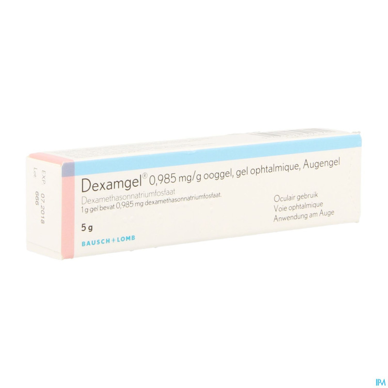Dexamgel 0,985mg/g gel ophtalmique tube 1x5g