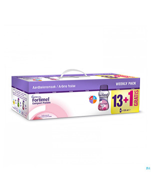 Fortimel compact protein week pack fraise 14x125ml