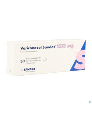 Voriconazol sandoz 200mg comp pell  30 x 200mg