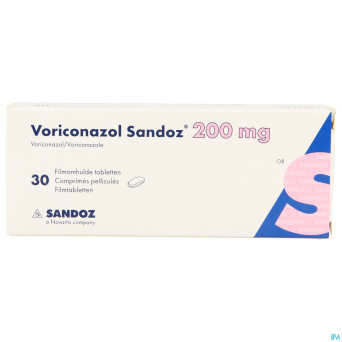 Voriconazol sandoz 200mg comp pell  30 x 200mg