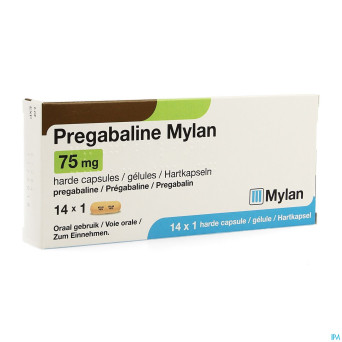 Pregabaline mylan caps  14 x  75mg