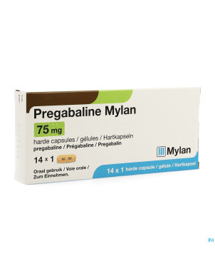 Pregabaline mylan caps  14 x  75mg