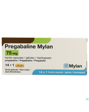 Pregabaline mylan caps  14 x  75mg