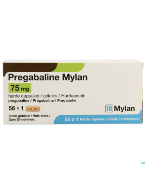 Pregabaline mylan caps  56 x  75mg
