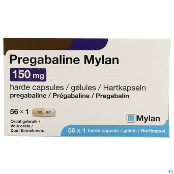 Pregabaline mylan caps  56 x 150mg